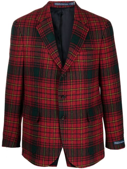 Polo Ralph Lauren checked wool single-breasted blazer Men