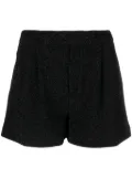 alessandro enriquez lurex-embellished short shorts - Black