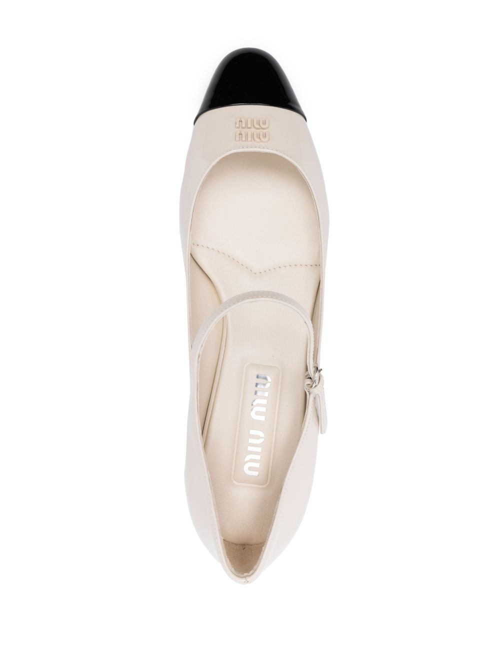 Miu Miu 40mm patent-leather ballerina shoes Women