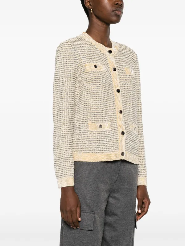 Metallic cardigan deals