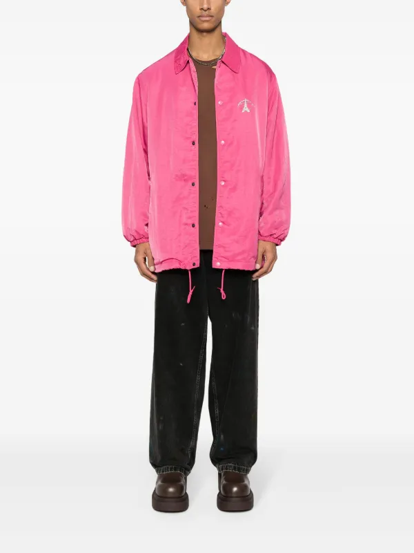 【関税込み】Valentino ピンク ダブルジャケット Doublet ロゴ ジャケット | ピンク | FARFETCH JP