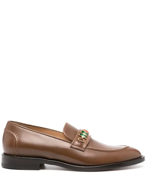Mocassins en cuir à ornements - Casablanca - Modalova
