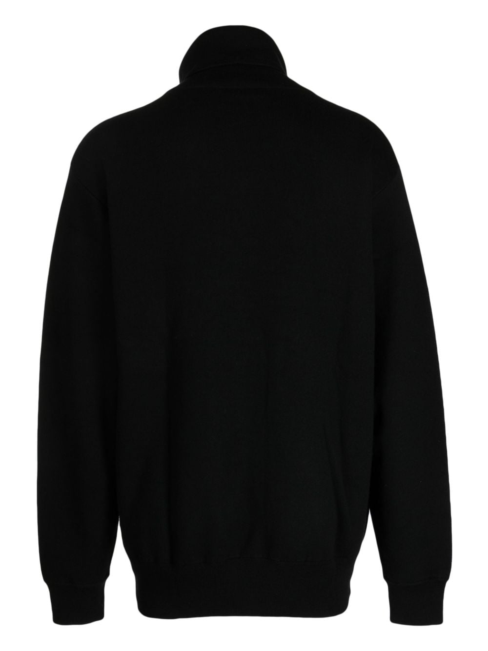 Shop Maharishi Roll-neck Merino Wool Jumper In Black