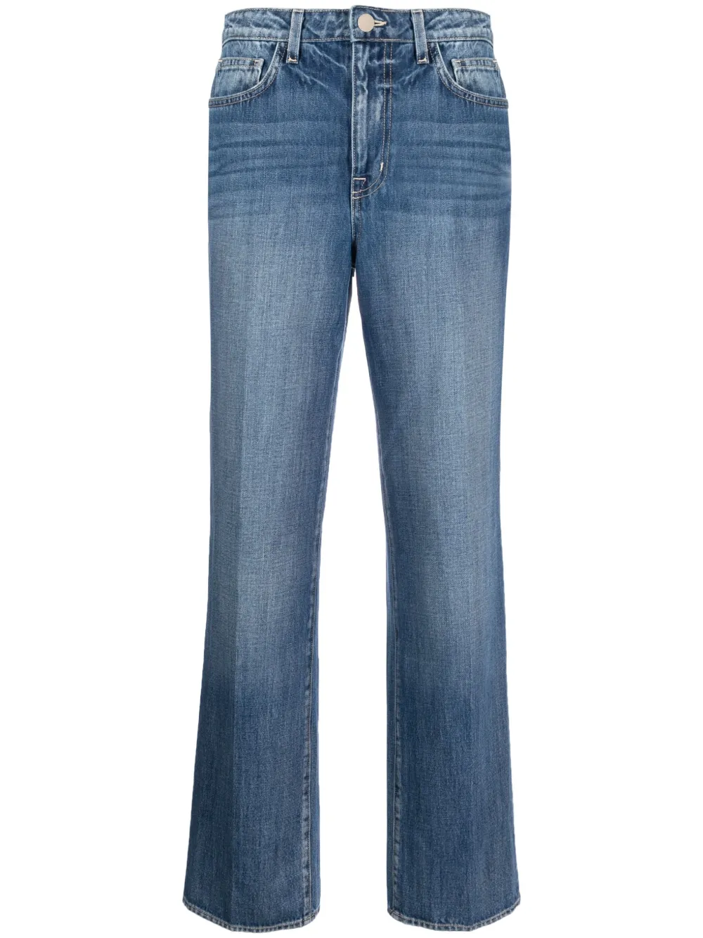 L Agence Jones Straight-leg Jeans In Blue