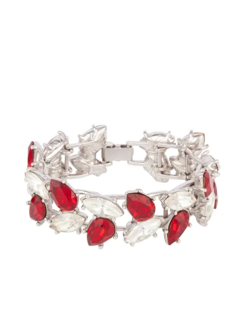 Saint Laurent Pre-Owned 1980s marquise pearl cut Swarovski crystals bracelet