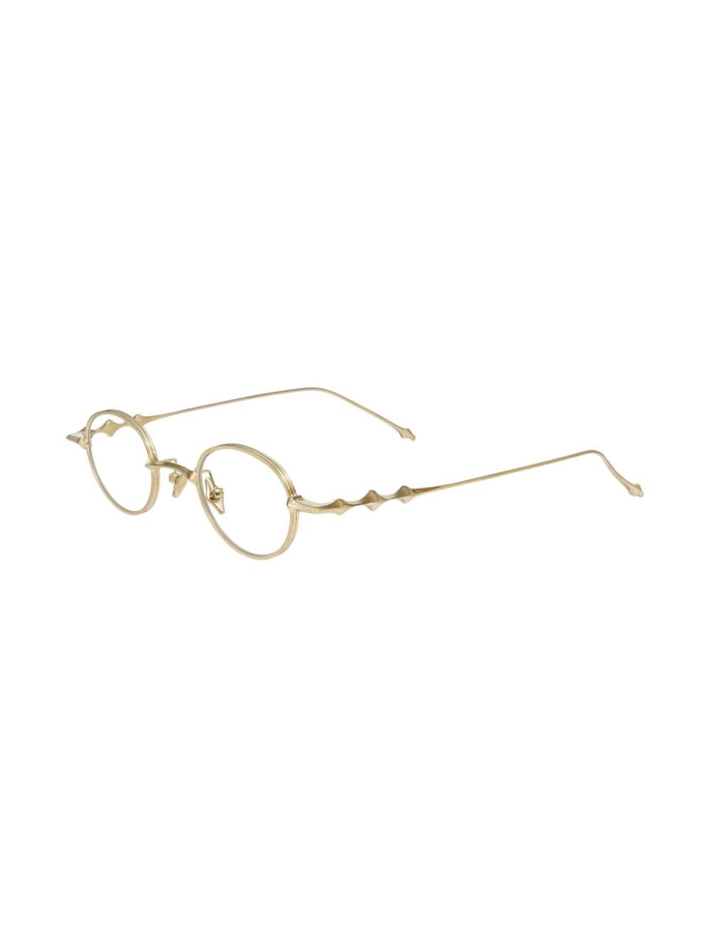 Shop Gentle Monster Zodiac 031 Round-frame Glasses In Gold