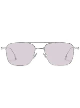 Gentle Monster Met 02 square-frame Glasses | Silver | FARFETCH