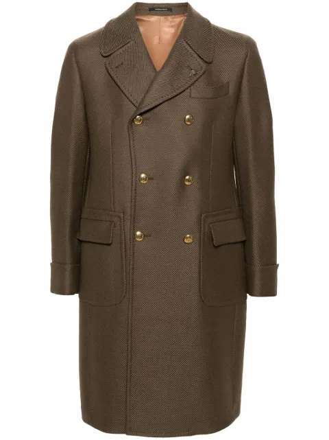 Gabriele Pasini twill double-breasted coat