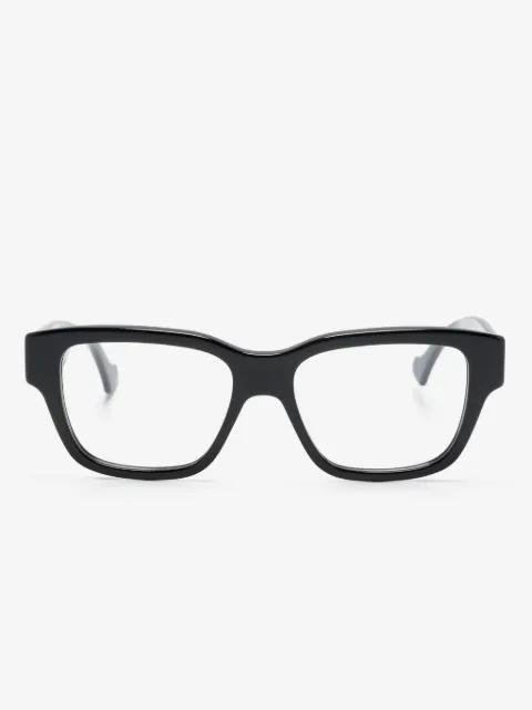 Gucci Eyewear logo engraved rectangle-shape glasses