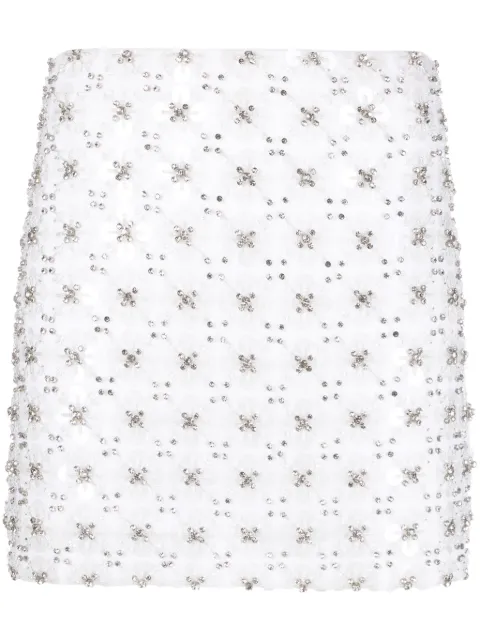 P.A.R.O.S.H. sequined A-line miniskirt