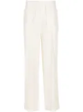 Frenken waist string trousers - White