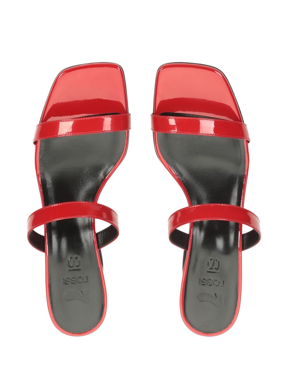 Shop Sergio Rossi Si Rossi 45mm Leather Sandals In Red