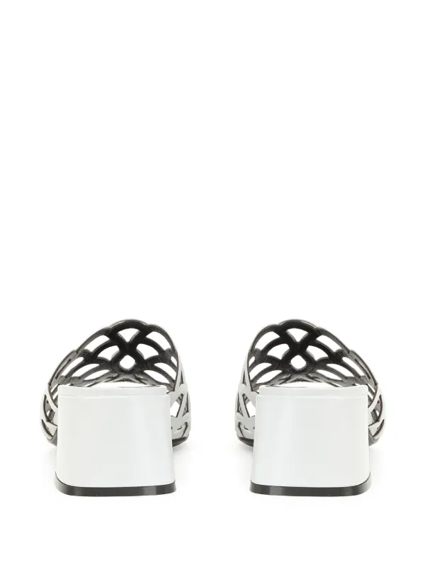 【Sergio Rossi】Sr Mermaid 45mm ミュール Sergio Rossi Sr Mermaid 45mm Mules | White | FARFETCH CA