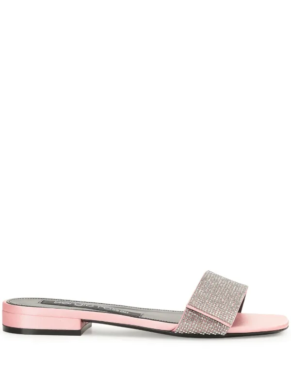 【関税送料込】セルジオロッシ SR PARIS - SANDALS LIGHT ROSE Sergio Rossi SR Paris crystal-embellished Sandals | Pink