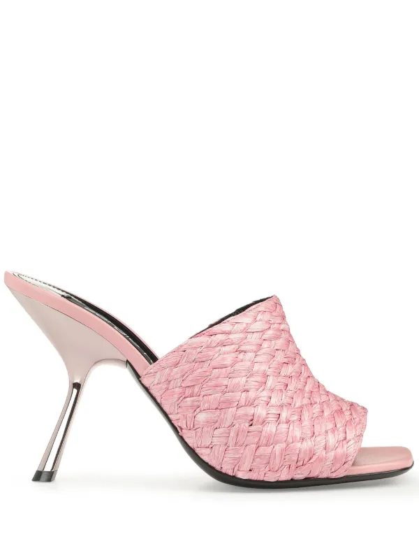 【Sergio Rossi】ラフィア sr Seville サンダル Sergio Rossi Sr Seville Raffia Sandals | Pink | FARFETCH HK