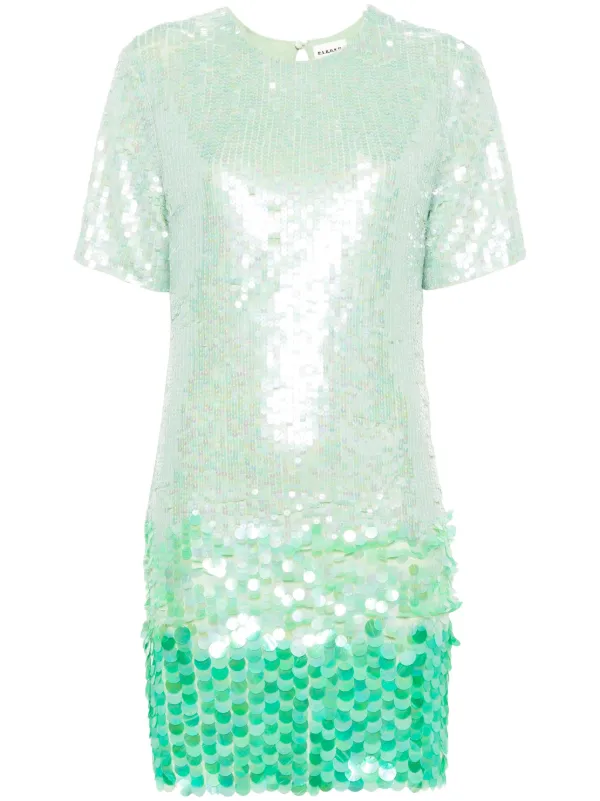 P.A.R.O.S.H. Gigi Sequinned Mini Dress | Green | FARFETCH P.A.R.O.S.H. Gigi Sequinned Mini Dress | Green | FARFETCH