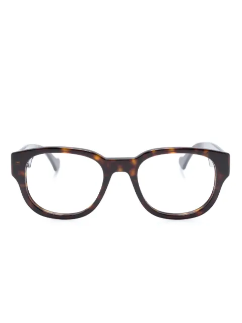 Gucci Eyewear tortoiseshell-detailed wayfarer-frame glasses