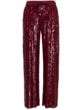 P.A.R.O.S.H. Glare sequinned trousers - Red