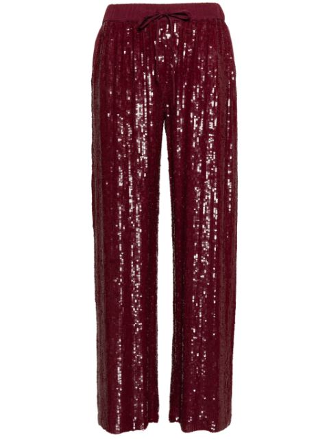 P.A.R.O.S.H. sequin straight-leg trousers