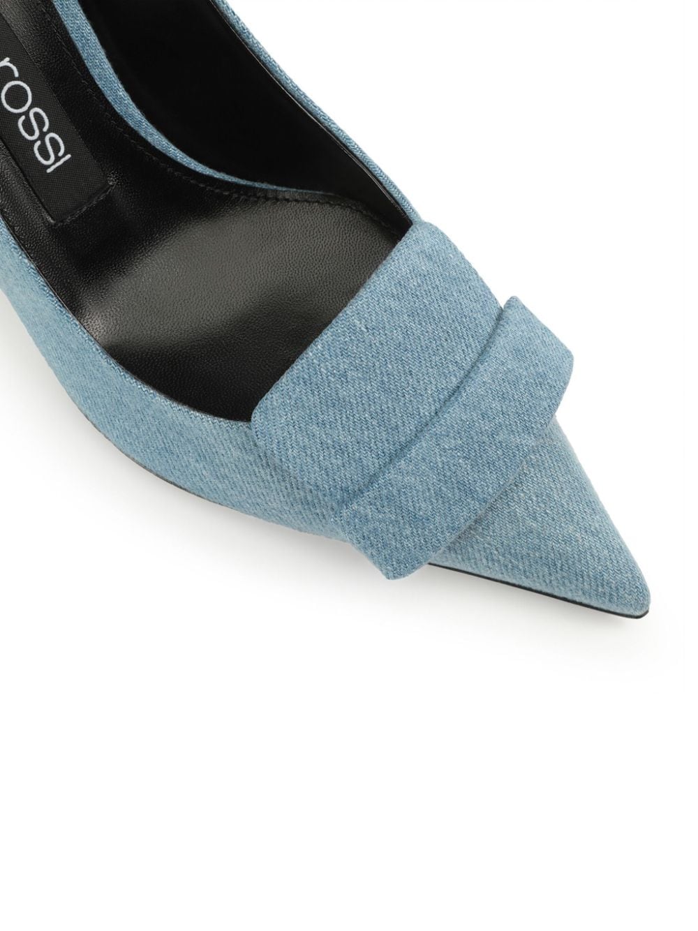 Shop Sergio Rossi Sr1 75mm Denim Pumps In 蓝色