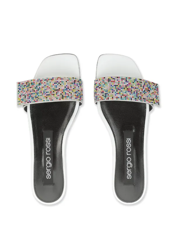 【直営店】Sergio Rossi sr Paris - Sandals サンダル サンダル ブラック ハイヒール: 95mm, sr Paris - Mules Black