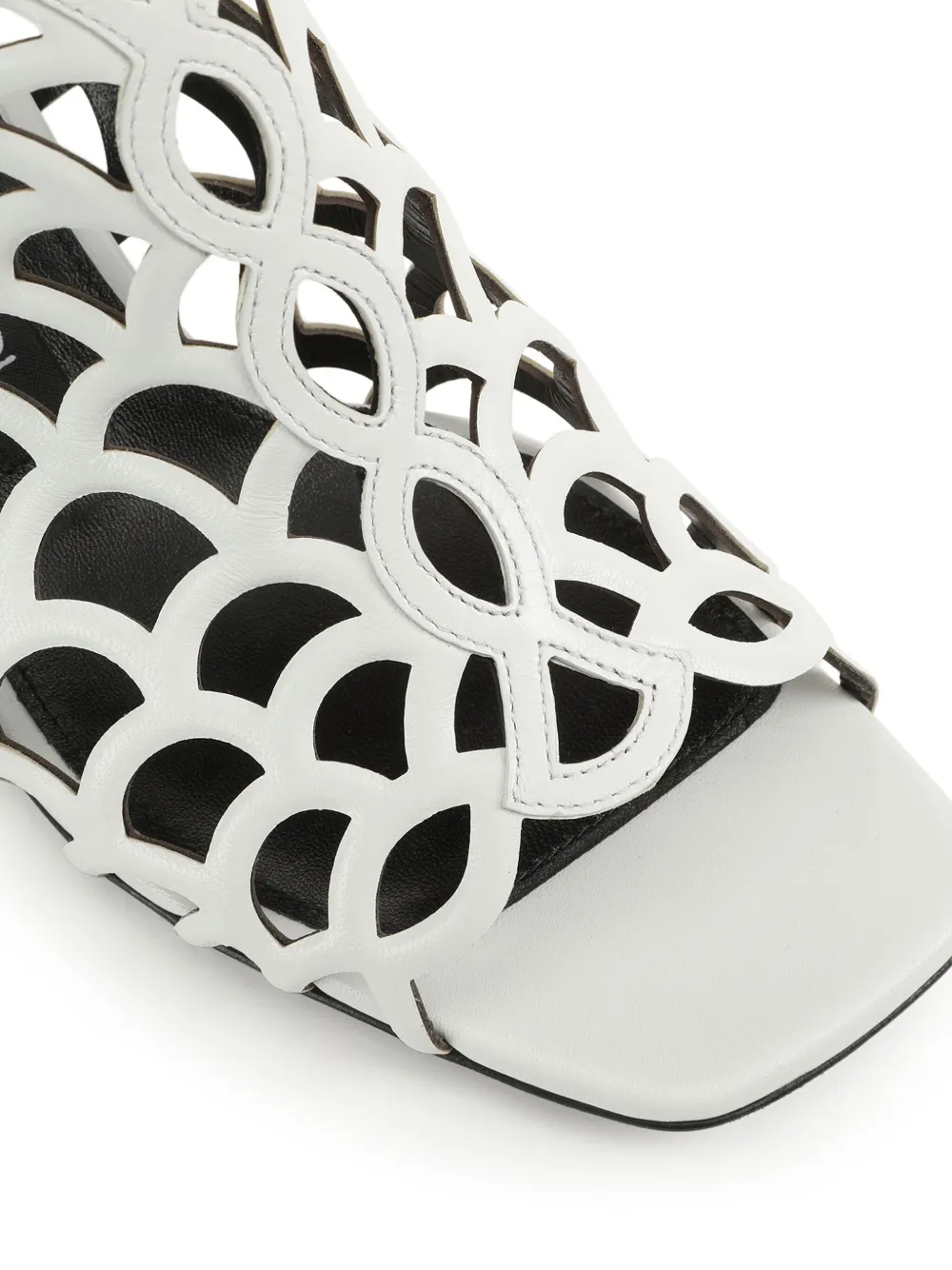 Sergio Rossi 60mm sr Mermaid sandals White