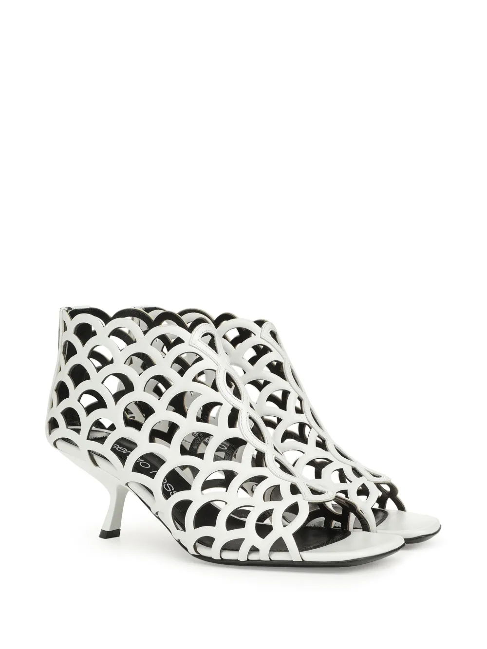 Sergio Rossi sr Mermaid 60mm lakleren sandalen - Wit