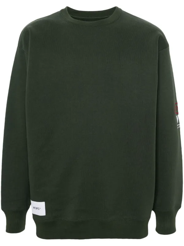 WTAPS logo-embroidered Cotton Sweatshirt - Farfetch