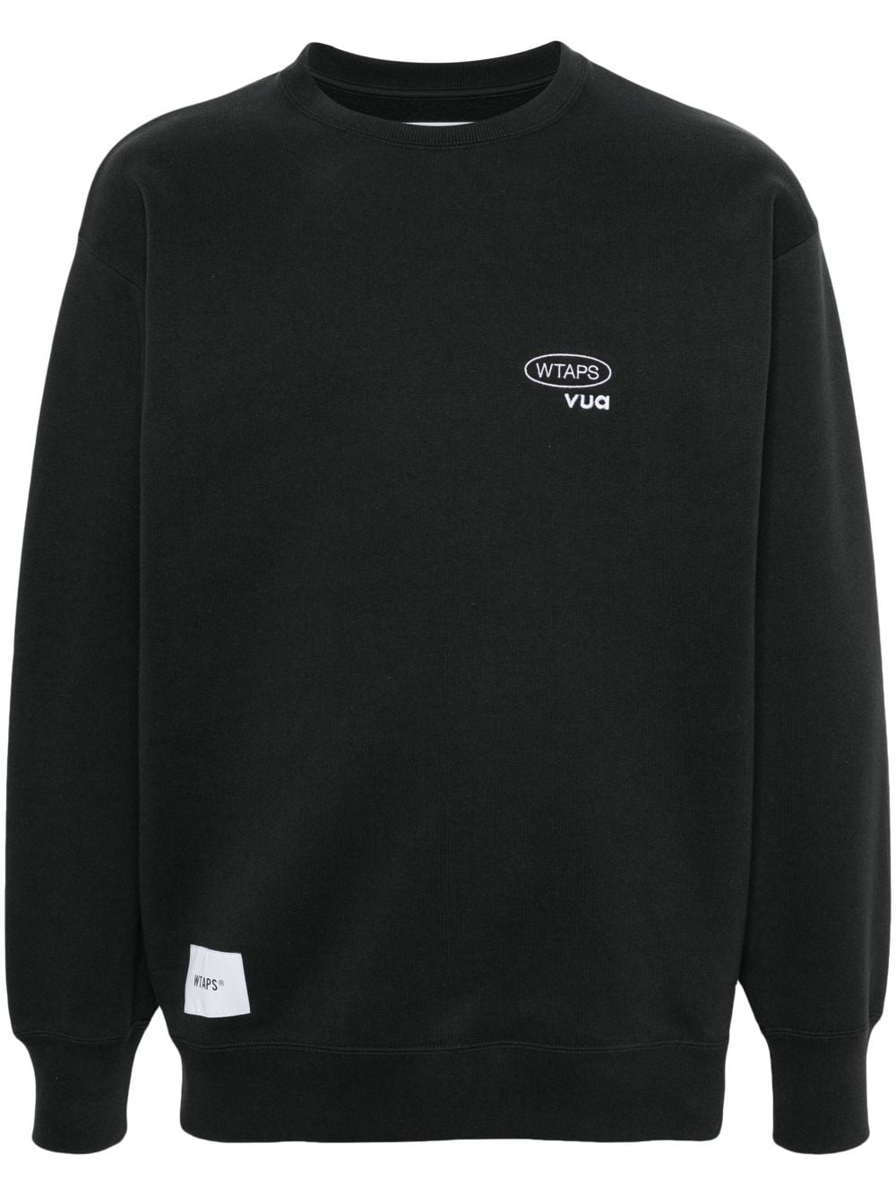 Wtaps Logo-embroidered Cotton Sweatshirt In Grey
