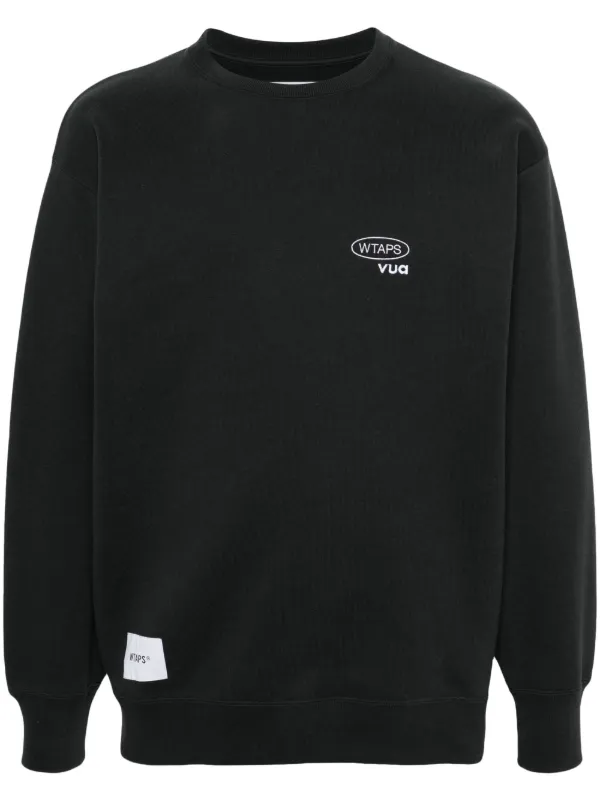 WTAPS logo-embroidered Cotton Sweatshirt - Farfetch