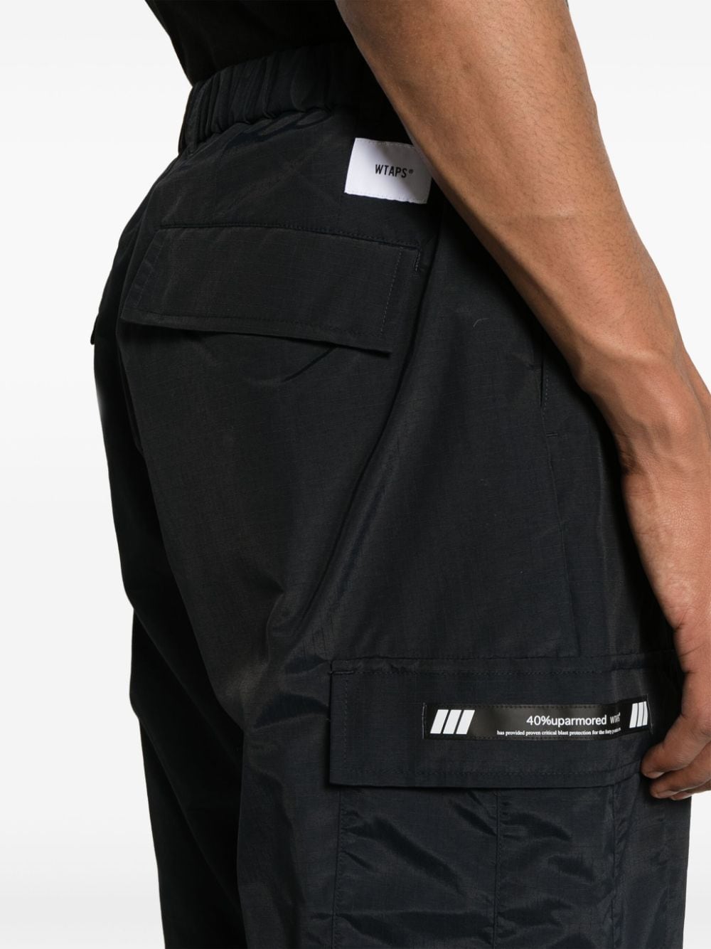 WTAPS Ripstop broek met toelopende pijpen Zwart
