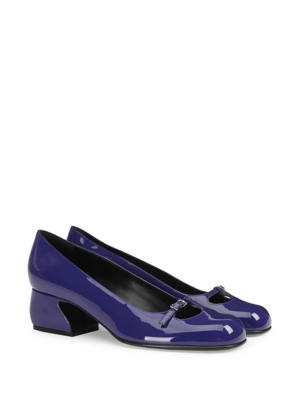Shop Sergio Rossi Si Rossie 45mm Leather Pumps In Blue