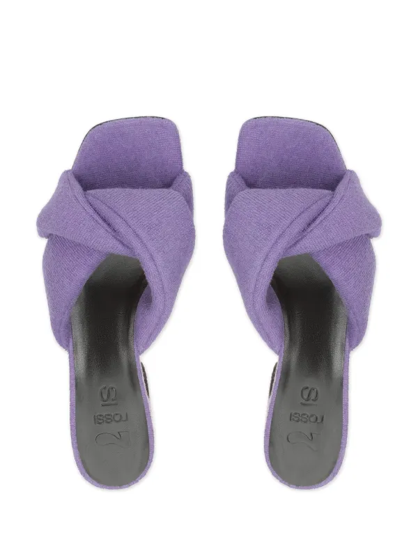 セルジオロッシ☆SI ROSSIパープルスポンジサンダル 45mm Sergio Rossi 45mm SI Rossi Sandals | Purple | FARFETCH BH