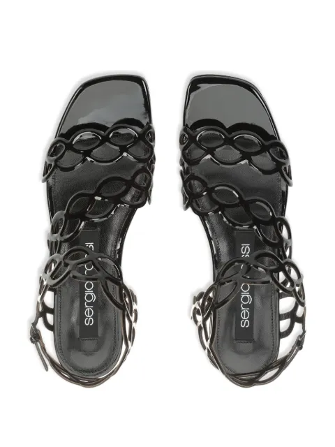 Sergio Rossi sr Mermaid leather sandals B07170MTEV06 - 3