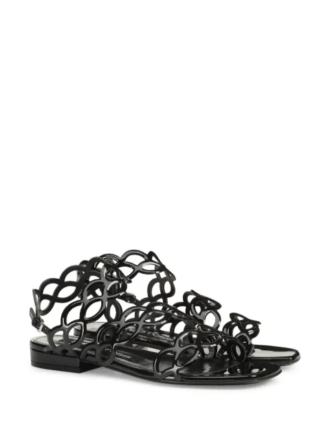 Sergio Rossi sr Mermaid leather sandals B07170MTEV06 - 1