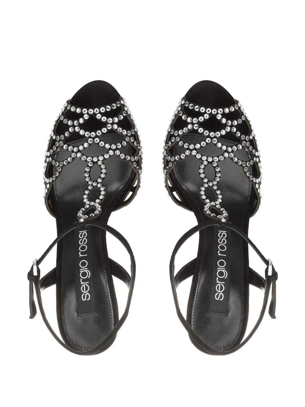 Cheap Marni crystal-embellished leather sandals Men