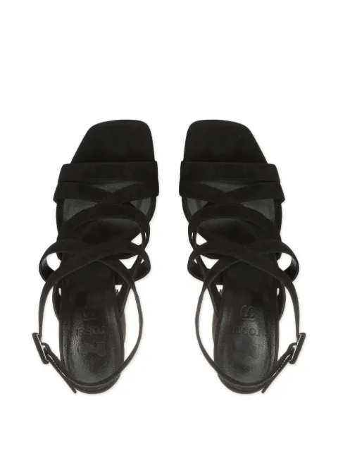 Sergio Rossi SI ROSSI 90mm square-toe suede sandals B08540MCAM33 - 3