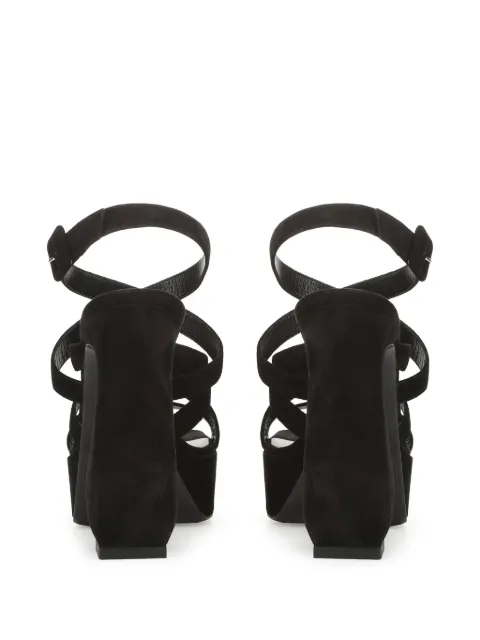 Sergio Rossi SI ROSSI 90mm square-toe suede sandals B08540MCAM33 - 2