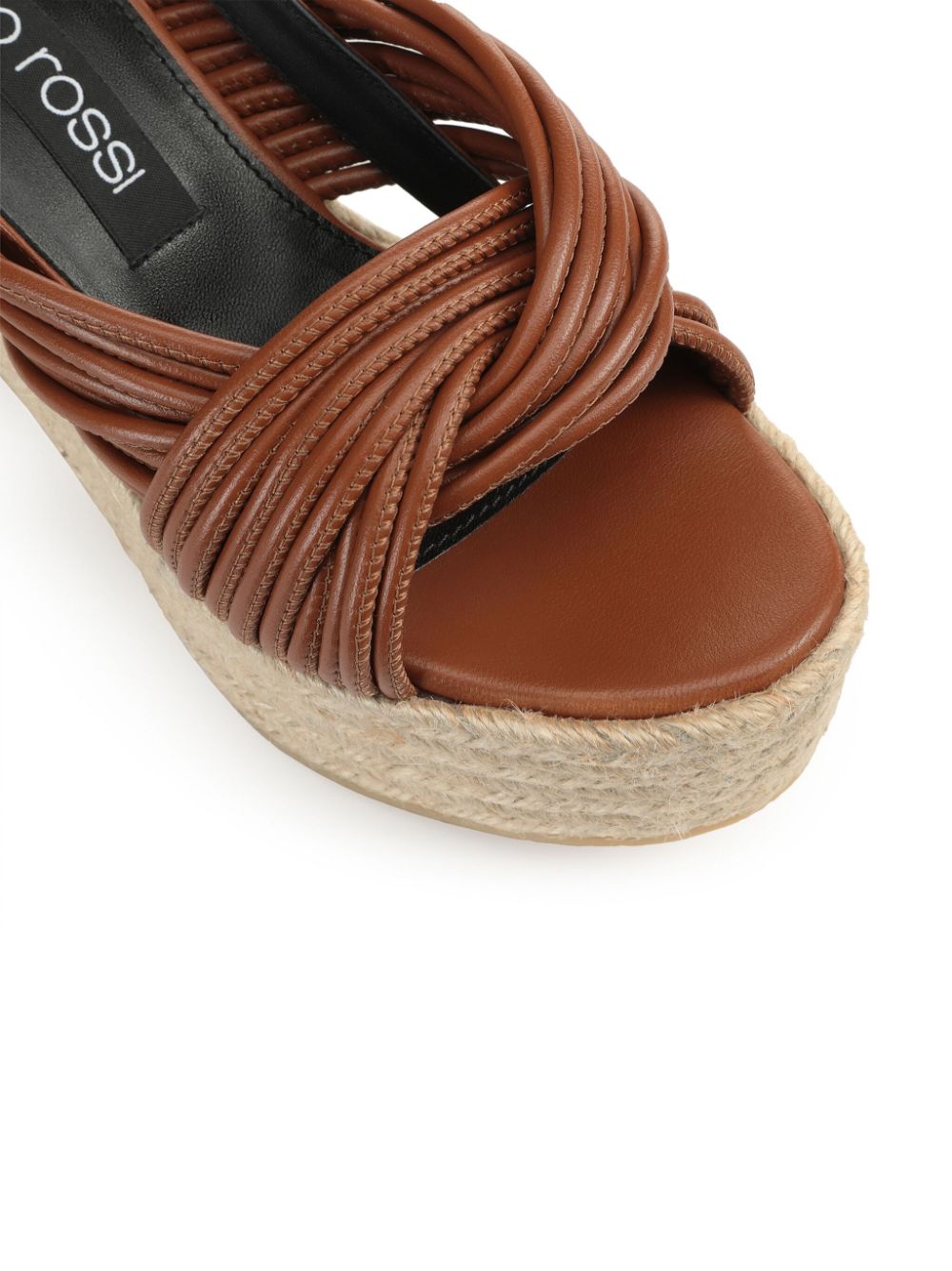 Shop Sergio Rossi Sr Akida Multi-thread Sandals In Brown