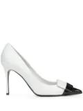 Sergio Rossi 75mm Sr1 Cindy leather pumps - White