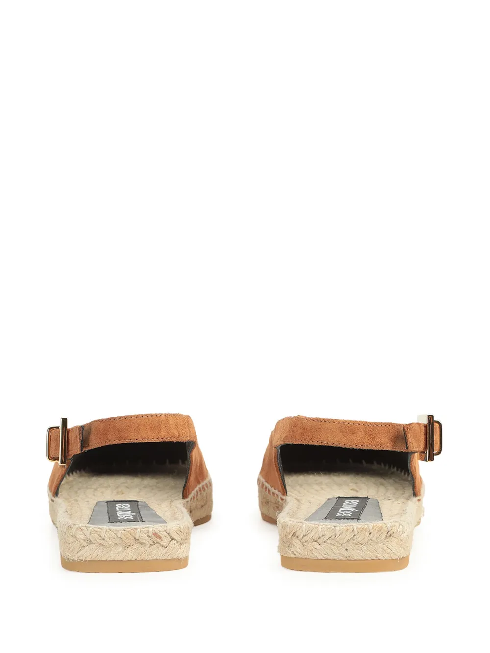 Shop Sergio Rossi Sr Nora Suede Slingback Espadrilles In Brown