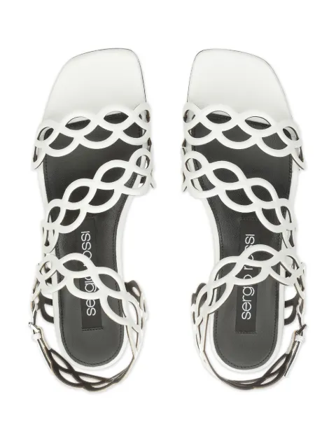 Sergio Rossi Mermaid leather sandals B07170MNAN07 - 3