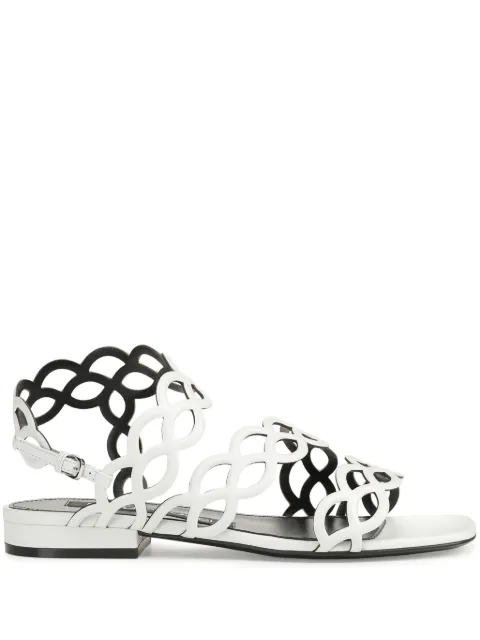 Sergio Rossi Mermaid leather sandals B07170MNAN07 - 0