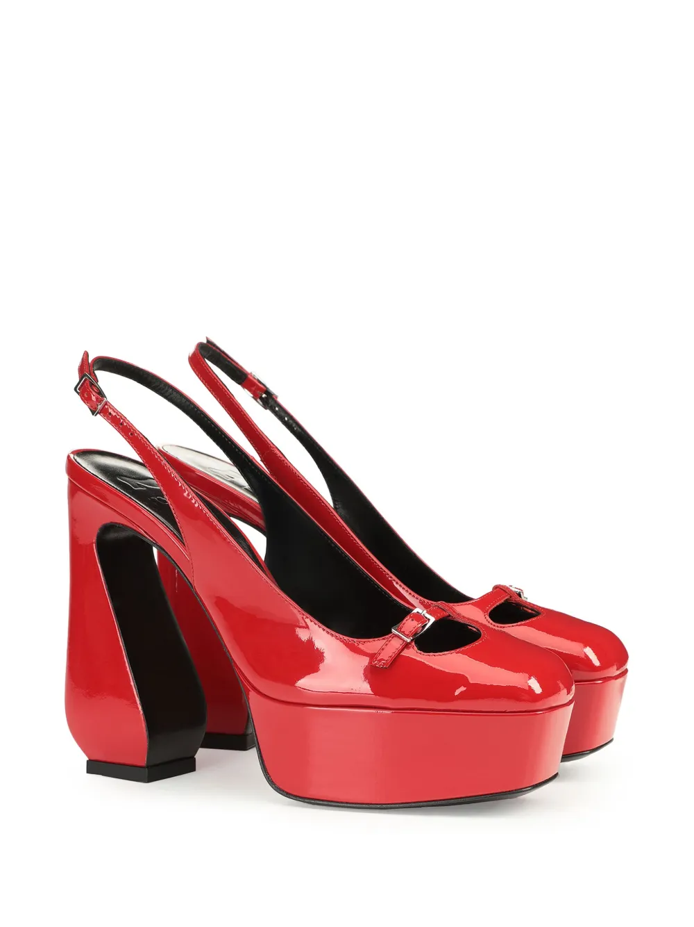 Shop Sergio Rossi Si Rossi 85mm Slingback Pumps In Red