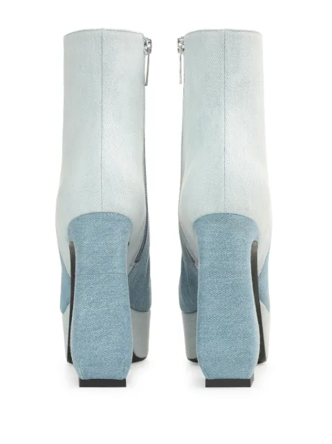 Sergio Rossi SI Rossi 85mm platform denim boots B08140MFL192 - 2