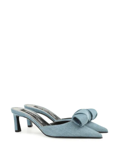 Sergio Rossi Bigoudi denim mules B03470MTEY07 - 1