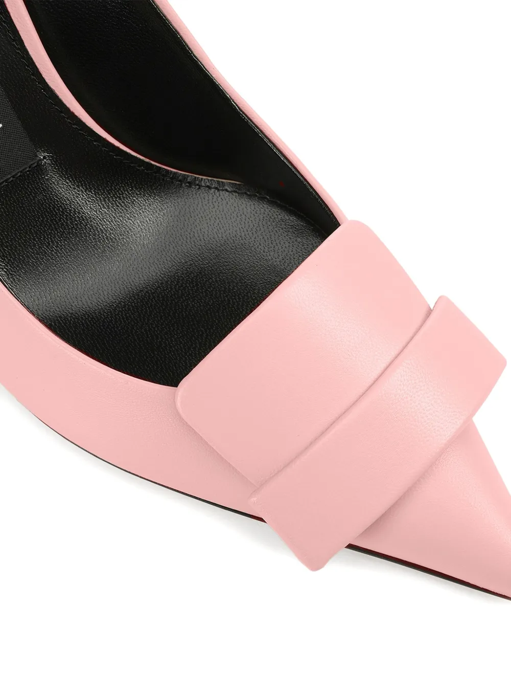 Sergio Rossi leather pointed-toe pumps Pink