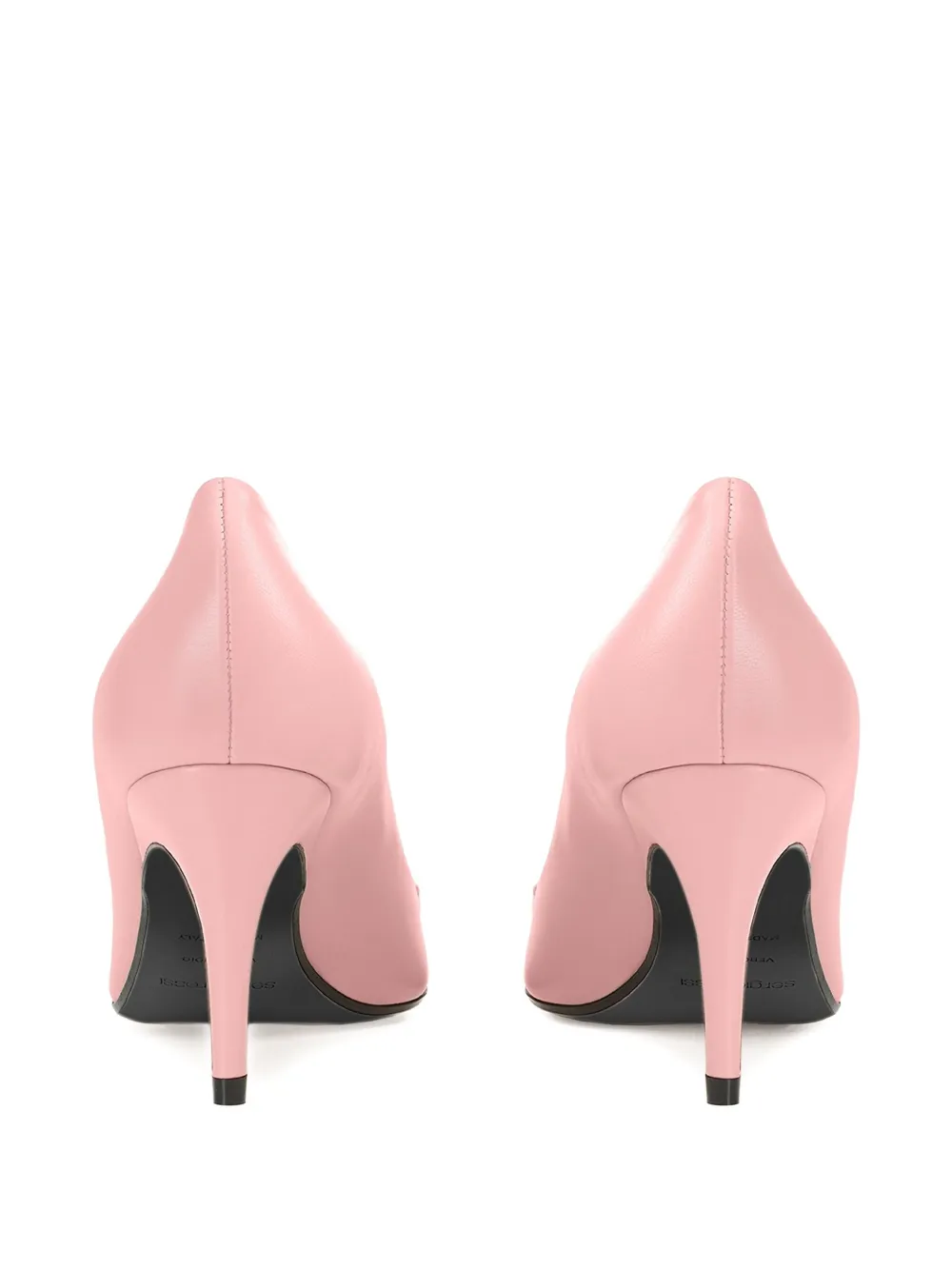 Sergio Rossi leather pointed-toe pumps Pink