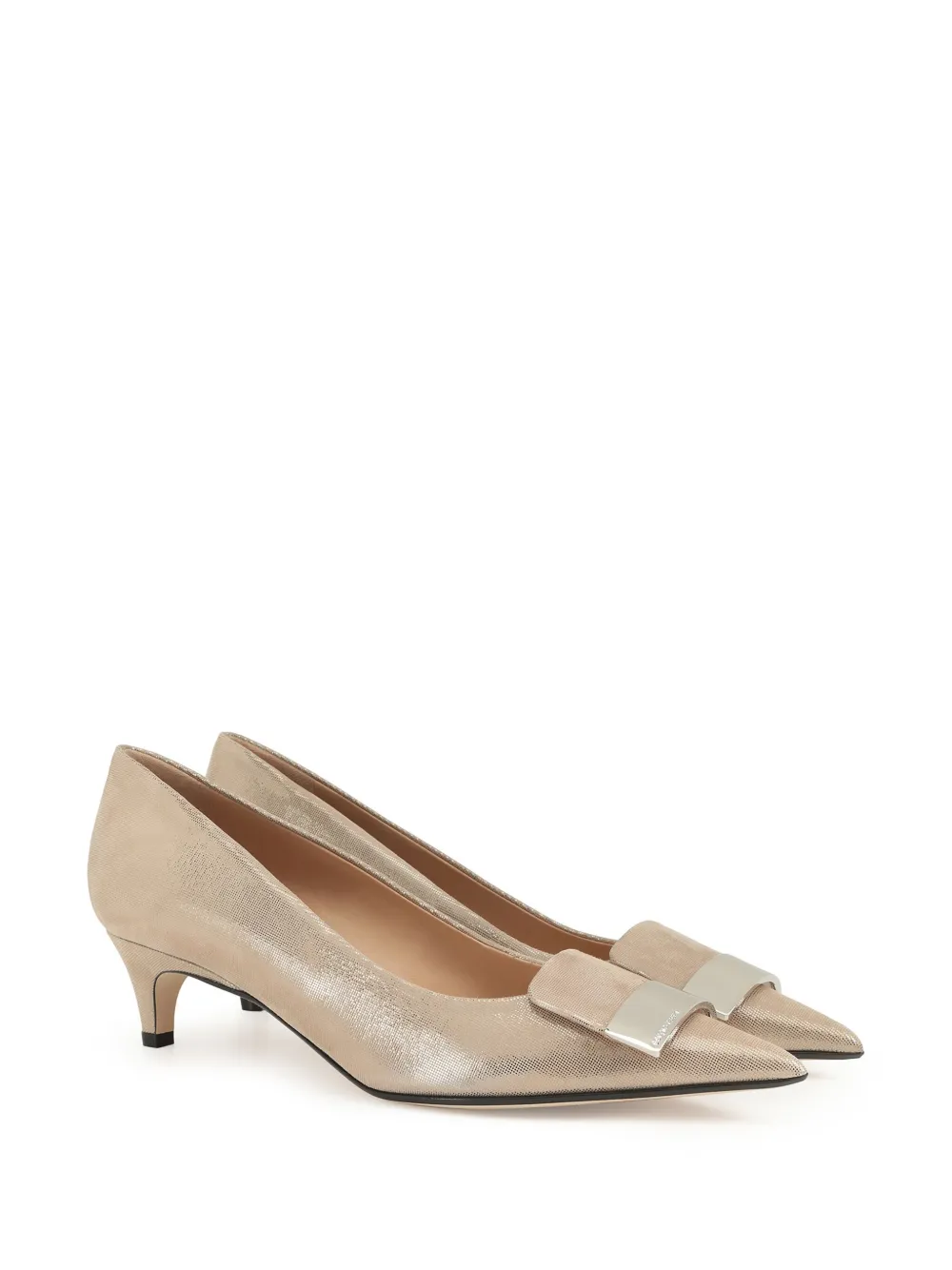 Sergio Rossi SR1 45 mm pumps met metallic-effect - Goud