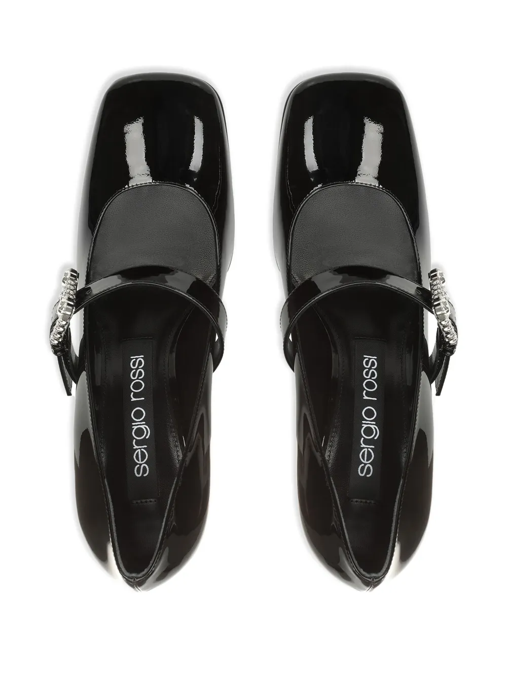 Sergio Rossi Sr Twenty buckle pumps Black